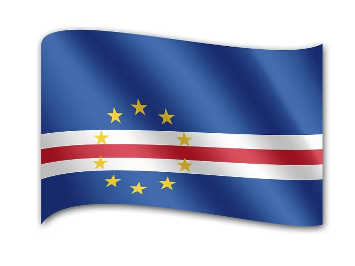 Framed Print : Cape Verde Flag Print Framed Print : Cape Verde Flag Print