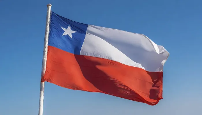Framed Print : The Flag of Chile Print Framed Print : The Flag of Chile Print