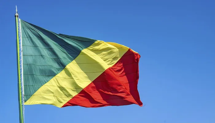 Framed Print : The Flag of Congo Print: Blue Sky Isolation Framed Print : The Flag of Congo Print: Blue Sky Isolation