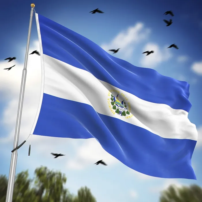 Framed Print : Computer Generated 3D Rendered Flag of El Salvador Print Framed Print : Computer Generated 3D Rendered Flag of El Salvador Print
