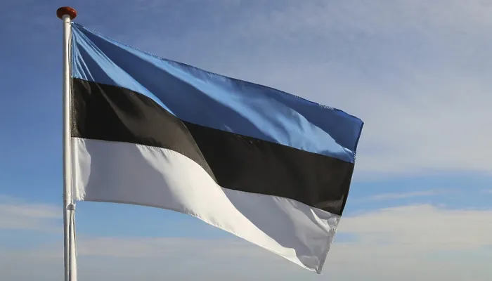 Framed Print : The Flag of Estonia Print Framed Print : The Flag of Estonia Print