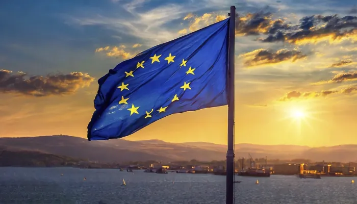 Framed Print : The EU Flag Print: Sunset Isolation Framed Print : The EU Flag Print: Sunset Isolation