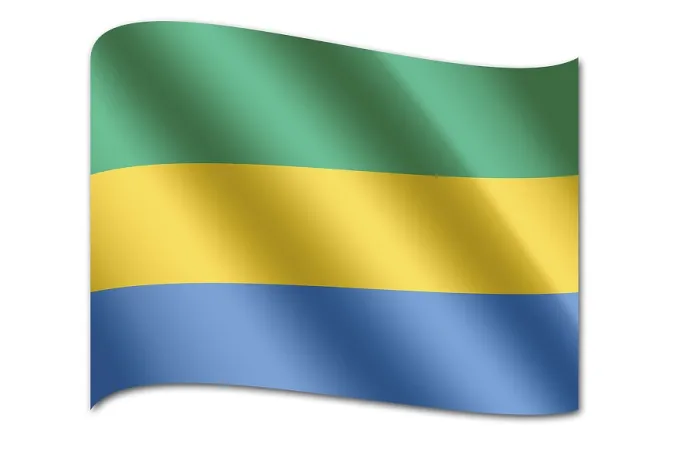 Framed Print : Gabon Flag Print Framed Print : Gabon Flag Print