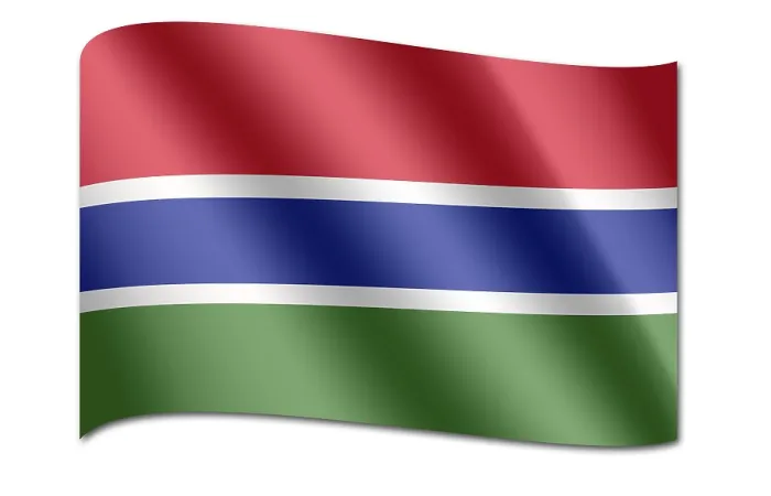 Framed Print : Flag of Gambia Print
