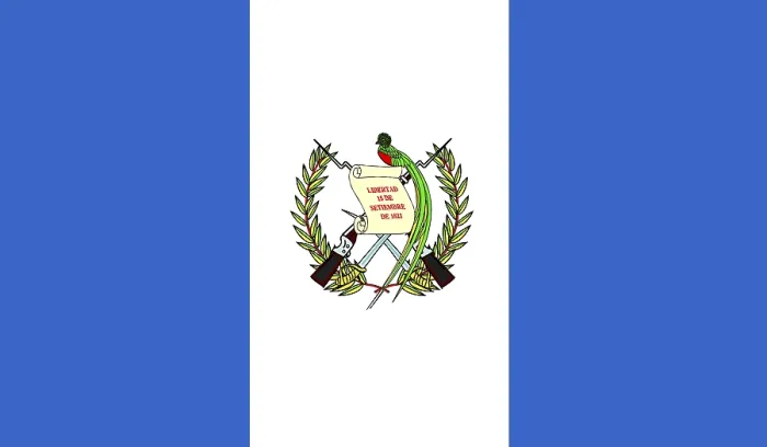 Framed Print : Guatemalan Flag Print