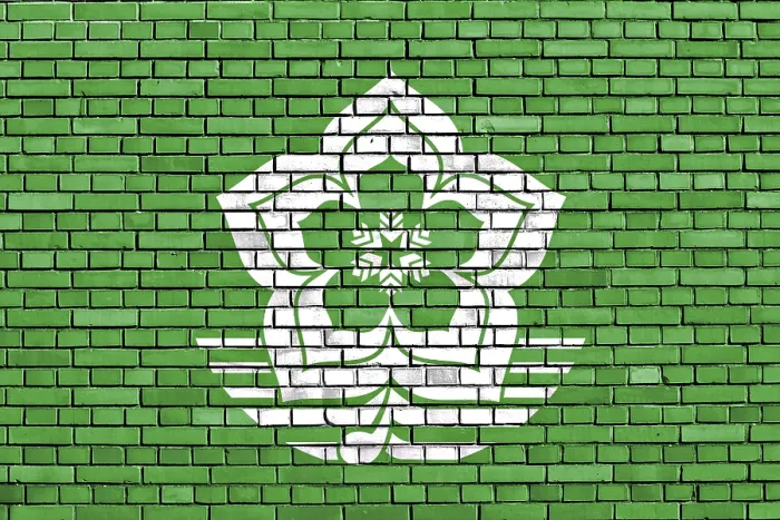 Framed Print : Flag of Harbin Painted on Brick Wall Print Framed Print : Flag of Harbin Painted on Brick Wall Print