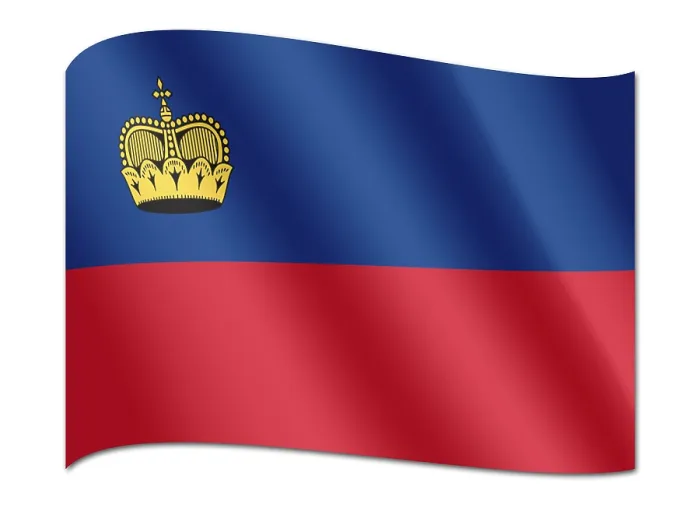 Framed Print : Flag of Liechtenstein Print Framed Print : Flag of Liechtenstein Print
