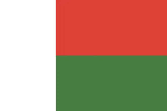 Framed Print : Vector Print of Madagascar Flag