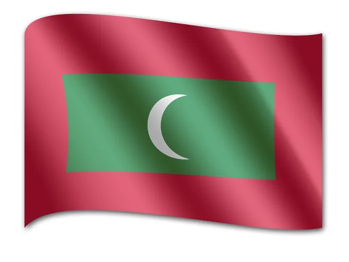 Framed Print : Maledives Flag Print - National Emblem