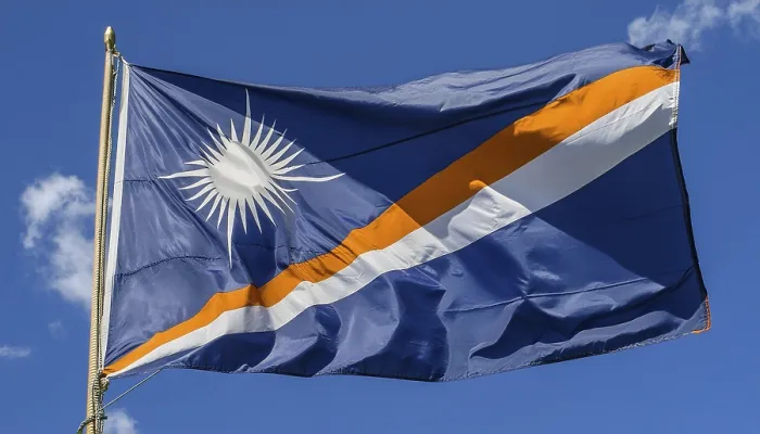 Framed Print : The Marshall Islands Flag Print, Pacific Blue Sky Framed Print : The Marshall Islands Flag Print, Pacific Blue Sky