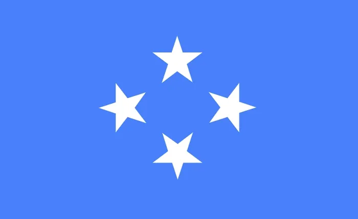 Framed Print : Flag of Micronesia Print Framed Print : Flag of Micronesia Print