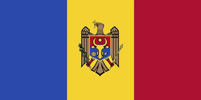 Framed Print : Flag of Moldova Print, Vector Illustration