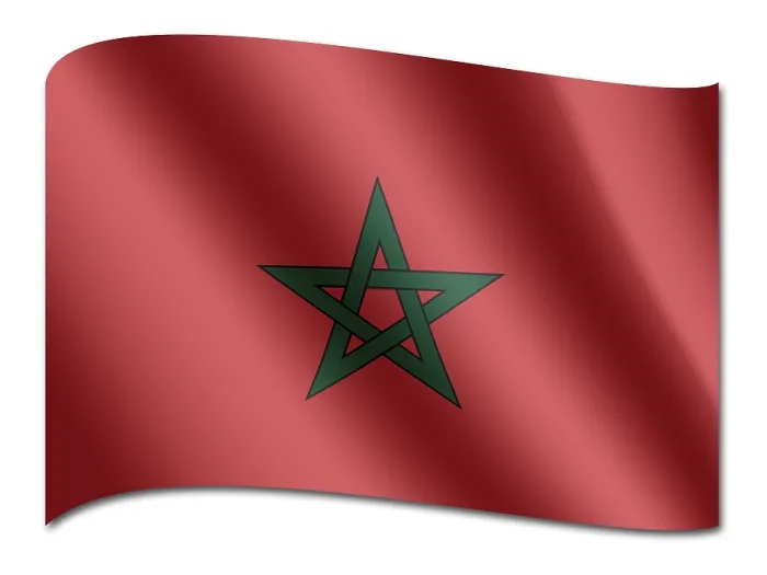 Framed Print : Morocco Flag Print Framed Print : Morocco Flag Print