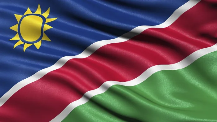 Framed Print : 3D Flag of Namibia Print Framed Print : 3D Flag of Namibia Print
