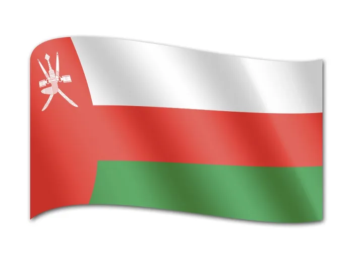 Framed Print : Oman Flag Print