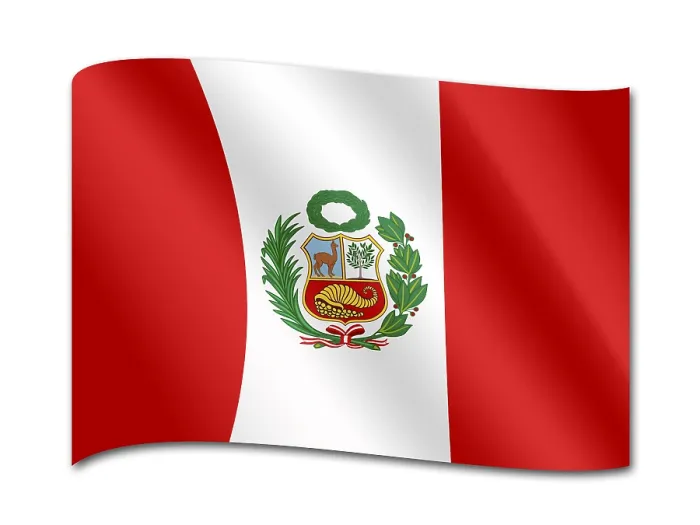 Framed Print : Peru Flag Print Framed Print : Peru Flag Print