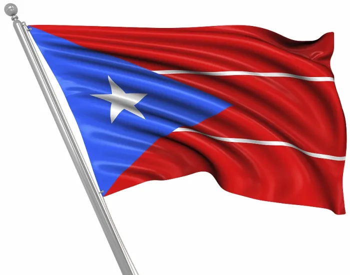 Framed Print : 3D Rendered Print of the Flag of Puerto Rico Framed Print : 3D Rendered Print of the Flag of Puerto Rico