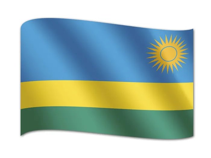 Framed Print : Rwanda Flag Print Framed Print : Rwanda Flag Print