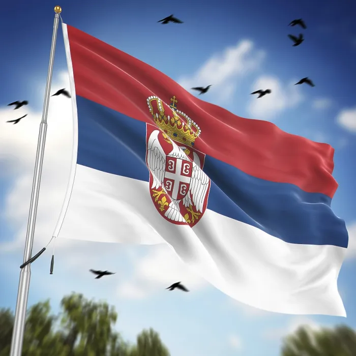 Framed Print : Computer Generated 3D Rendered Flag of Serbia Print Framed Print : Computer Generated 3D Rendered Flag of Serbia Print