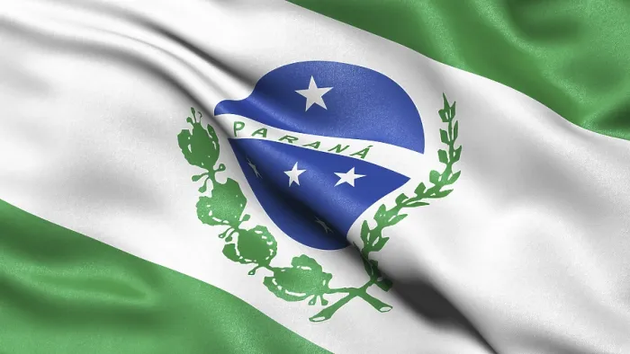 Framed Print : 3D Print of Paran State Flag, Brazil Framed Print : 3D Print of Paran State Flag, Brazil