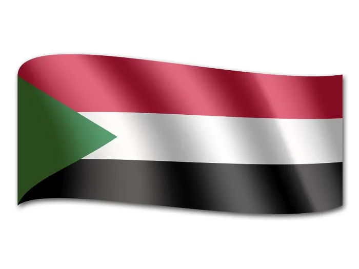 Framed Print : Print of the Flag of Sudan Framed Print : Print of the Flag of Sudan