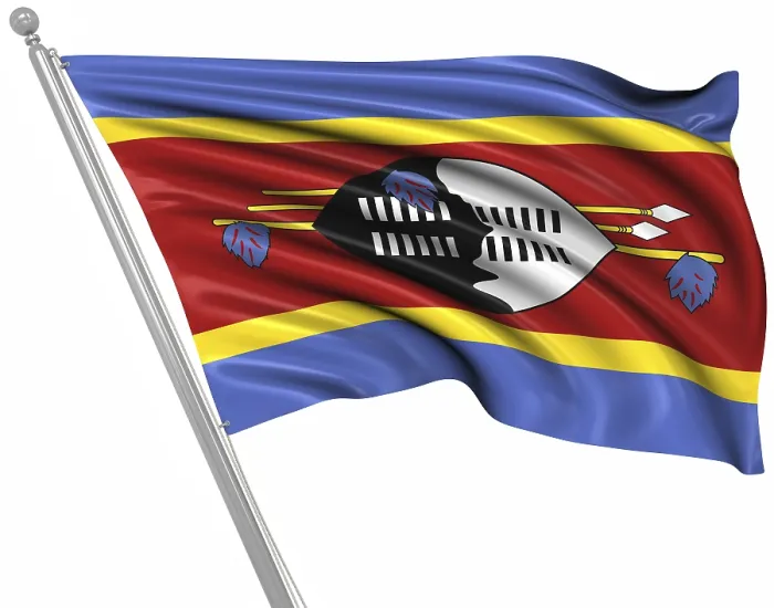 Framed Print : 3D Rendered Print of the Flag of Swaziland Framed Print : 3D Rendered Print of the Flag of Swaziland