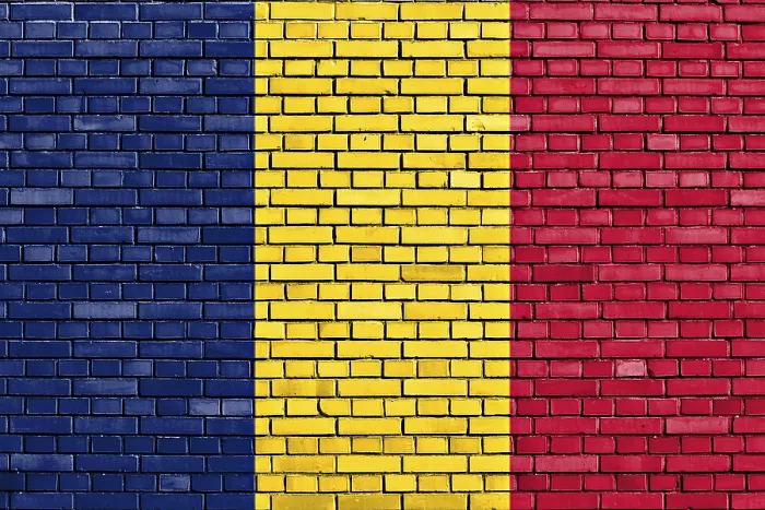 Framed Print : Flag of Tchad Print on Brick Wall Framed Print : Flag of Tchad Print on Brick Wall