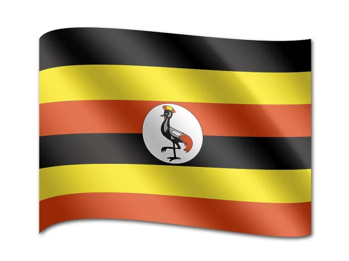Framed Print : Uganda Flag Print Framed Print : Uganda Flag Print