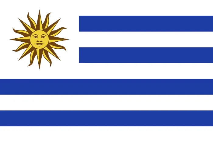 Framed Print : Vector Print of the Flag of Uruguay Framed Print : Vector Print of the Flag of Uruguay