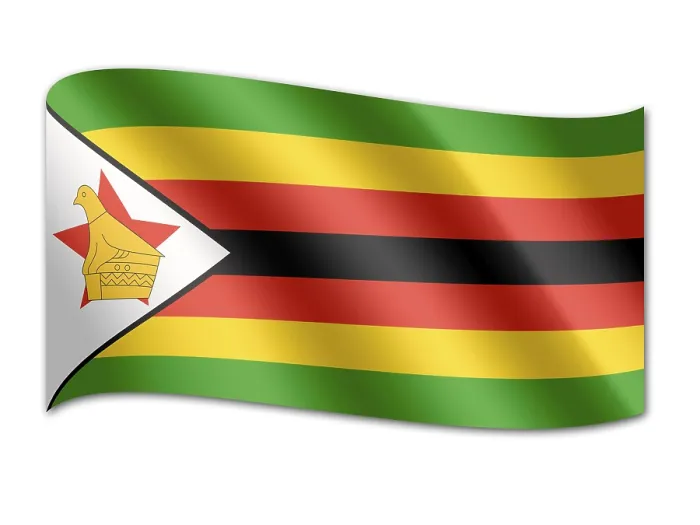 Framed Print : Zimbabwe Flag Print Framed Print : Zimbabwe Flag Print