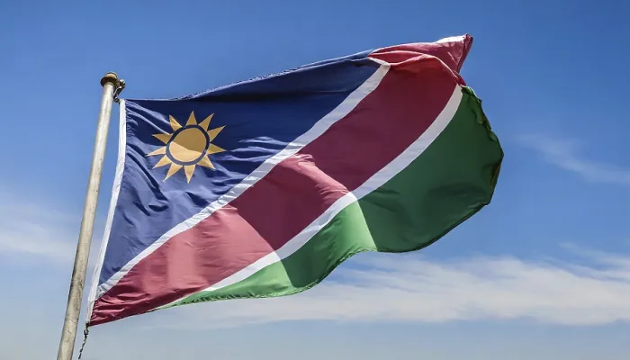 Framed Print : Namibia National Flag Print Framed Print : Namibia National Flag Print