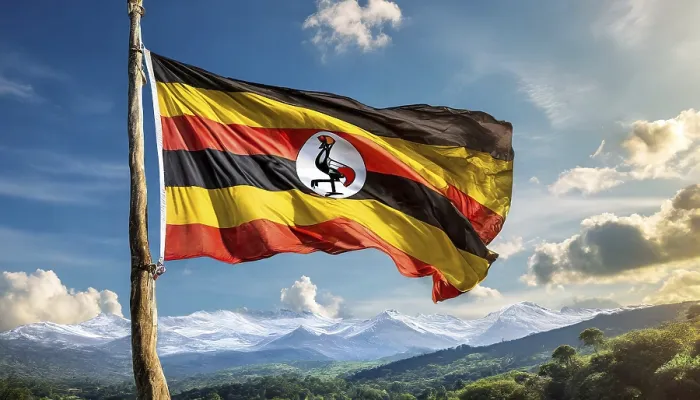 Framed Print : Uganda National Flag Print Framed Print : Uganda National Flag Print