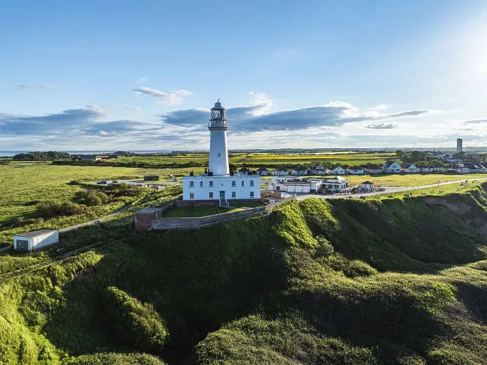 Framed Print : Flamborough Lighthouse and Cliffs Print, Yorkshire, England Framed Print : Flamborough Lighthouse and Cliffs Print, Yorkshire, England