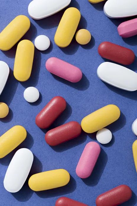 Framed Print : Flat Lay Assortment Pills Print Framed Print : Flat Lay Assortment Pills Print