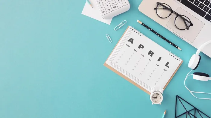 Framed Print : Flat Lay Calendar Print Copy Space Framed Print : Flat Lay Calendar Print Copy Space