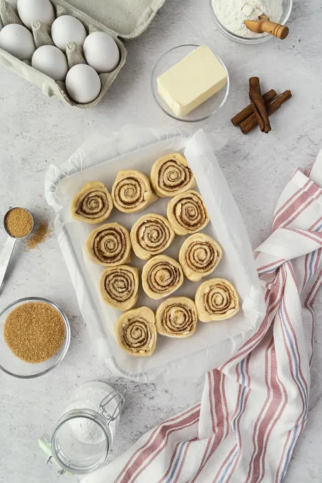 Framed Print : Flat Lay Cinnamon Rolls Print Framed Print : Flat Lay Cinnamon Rolls Print