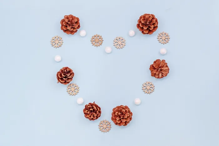 Framed Print : Winter Wonderland Flat Lay Print Framed Print : Winter Wonderland Flat Lay Print