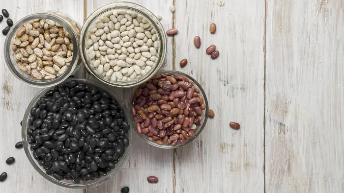 Framed Print : Flat Lay Raw Beans Print