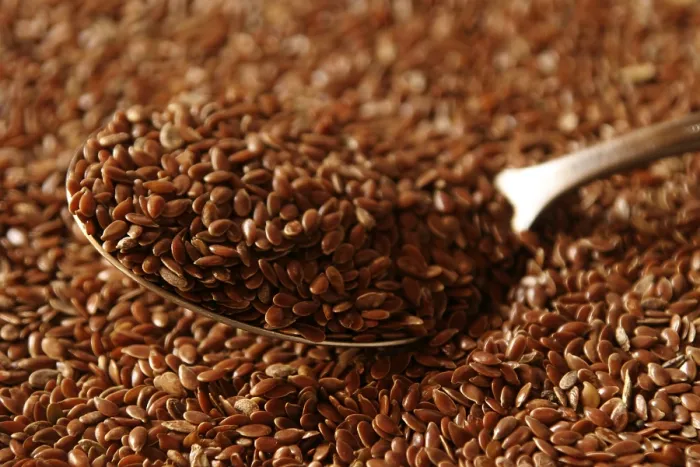 Framed Print : Flax Seed with Spoon Print Framed Print : Flax Seed with Spoon Print