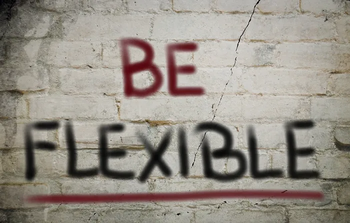 Framed Print : Be Flexible Print - Flexibility Concept Framed Print : Be Flexible Print - Flexibility Concept