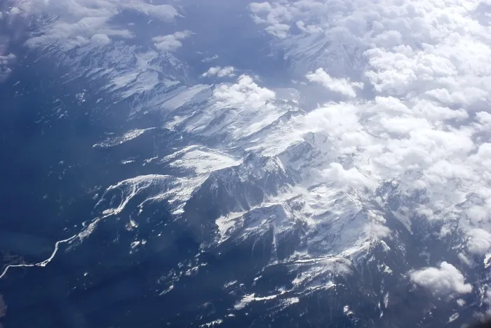 Framed Print : Flight over the Alps Print Framed Print : Flight over the Alps Print