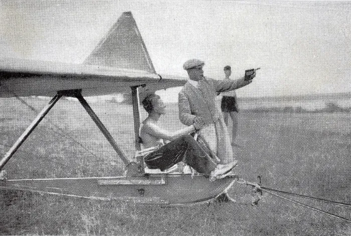 Framed Print : Glider Pilot in Simulator Print, 1934 Framed Print : Glider Pilot in Simulator Print, 1934