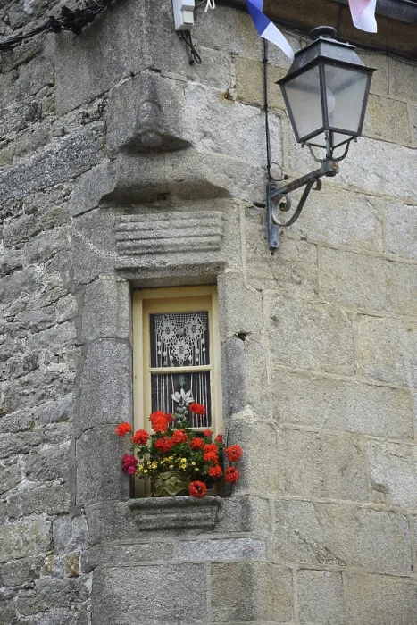 Framed Print : Flower Windows in Brittany Print Framed Print : Flower Windows in Brittany Print