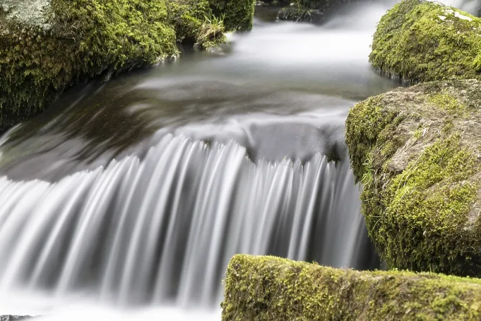 Framed Print : Flowing Motion of Waterfall Print, Nenderoth, Hesse, Germany Framed Print : Flowing Motion of Waterfall Print, Nenderoth, Hesse, Germany