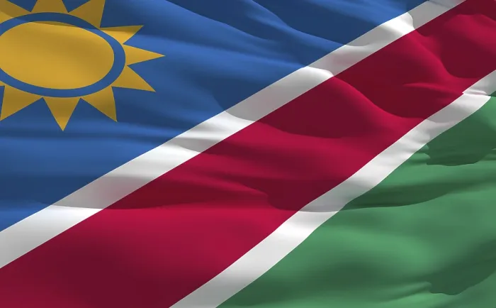 Framed Print : Fluttering Flag of Namibia Print on the Wind Framed Print : Fluttering Flag of Namibia Print on the Wind