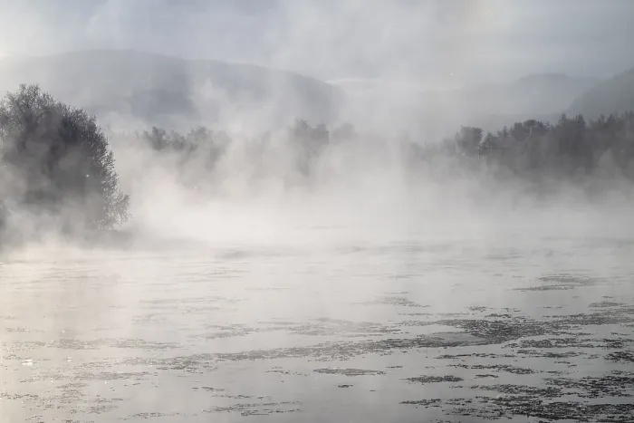 Framed Print : Fog over the River Glomma Print, Alvdal, Norway, February 2026 Framed Print : Fog over the River Glomma Print, Alvdal, Norway, February 2026