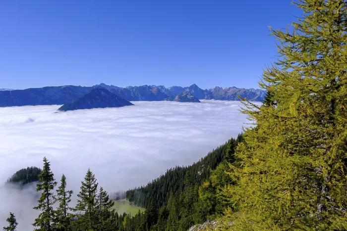 Framed Print : Fog in the Valley Print, Rofan Mountains, Austria Framed Print : Fog in the Valley Print, Rofan Mountains, Austria