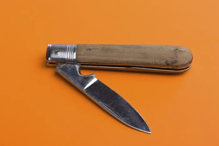 Framed Print : Folding Knife Print Framed Print : Folding Knife Print