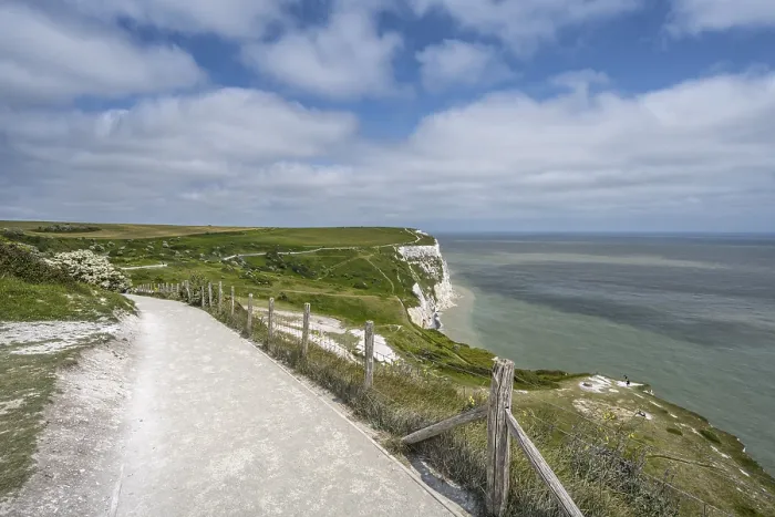 Framed Print : Footpath along the Chalk Cliffs of Dover Print Framed Print : Footpath along the Chalk Cliffs of Dover Print