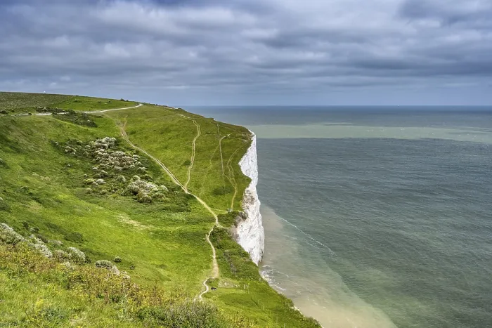 Framed Print : Footpaths along the Chalk Cliffs of Dover Print Framed Print : Footpaths along the Chalk Cliffs of Dover Print
